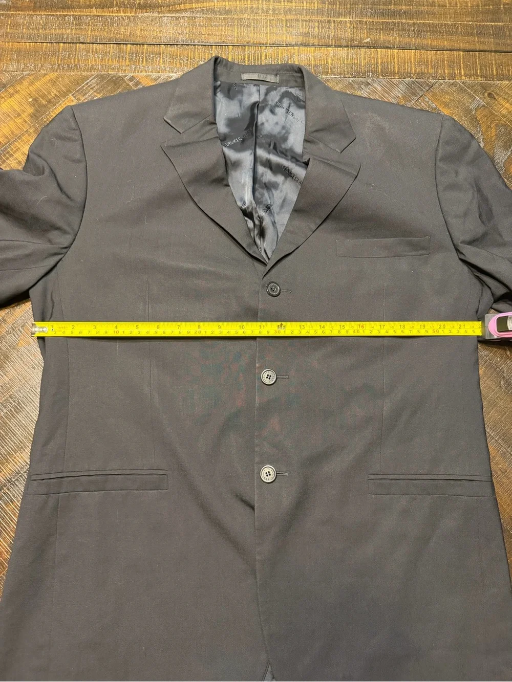 Versace Black Men's Sport Coat - Classic Notch Lapel